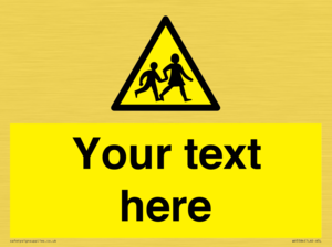 Custom Warning children Sign